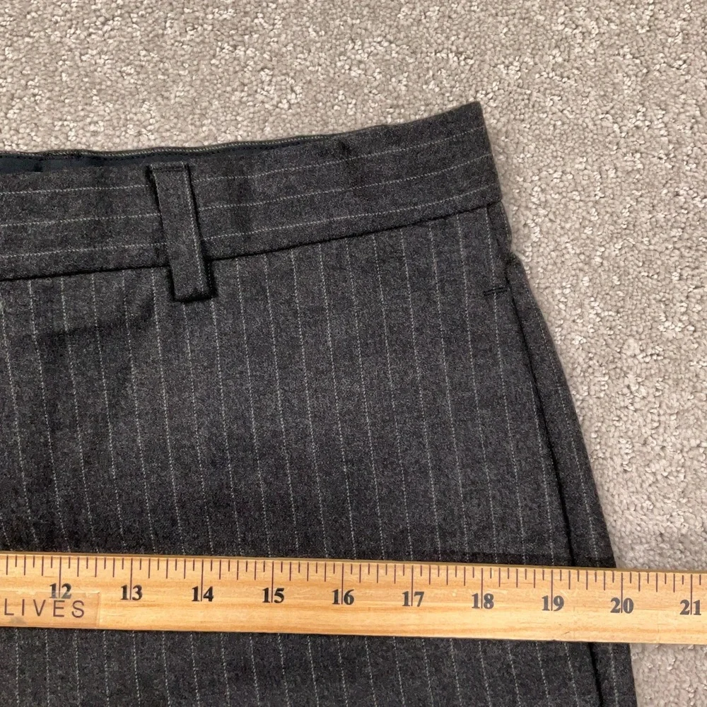 Banana Republic Pants Men 32W 30L Gray Pinstripe Gavin Wool Dress Trousers